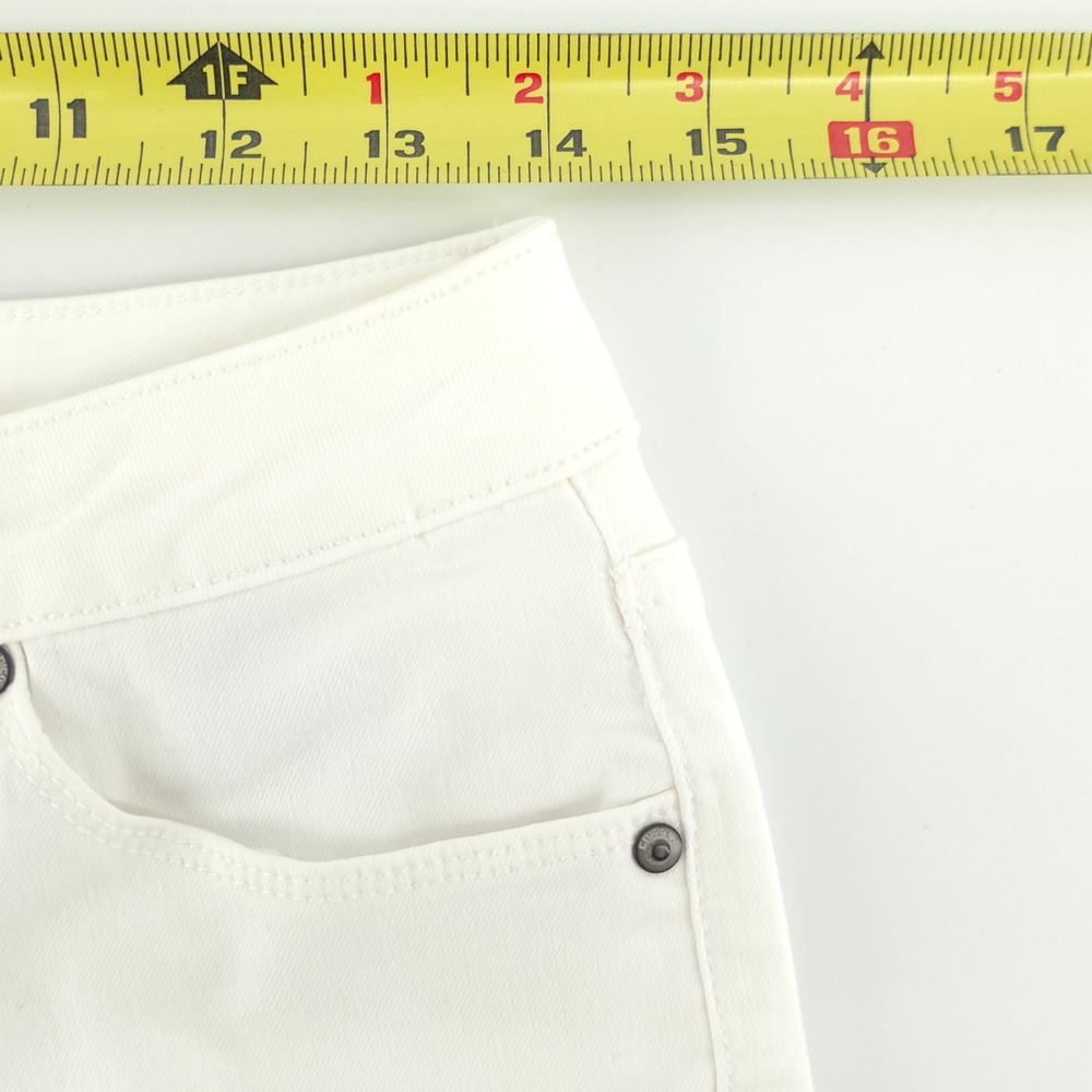 Chico's Premium Soft Slim Ankle Womens Jeans Size 6 White Stretch Casual - Picture 8 of 10